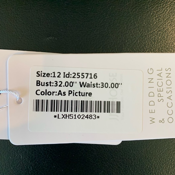 Pink Flower Girl Dress Size 12 - Picture 2 of 4